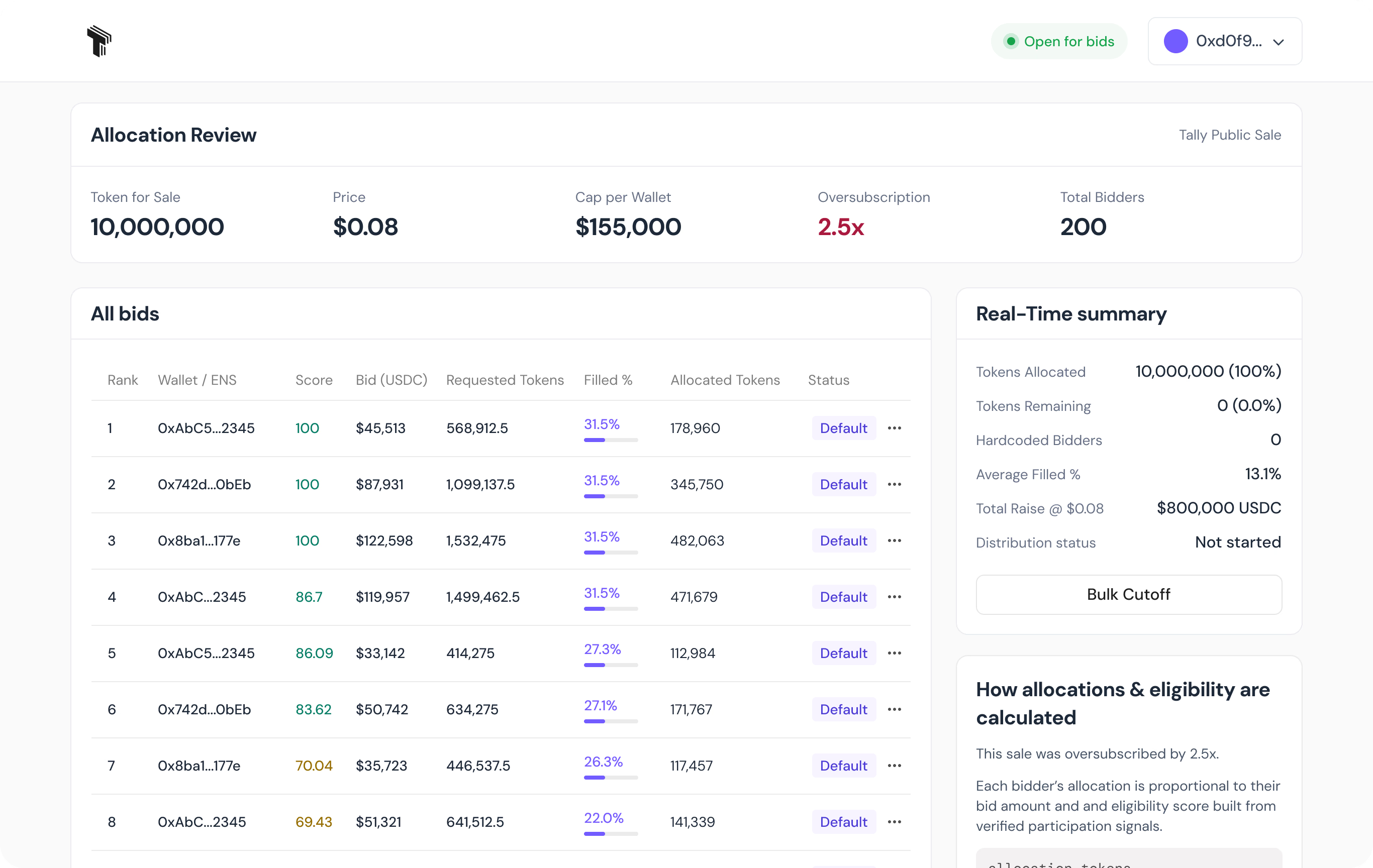 Tally - Governance Infrastructure
